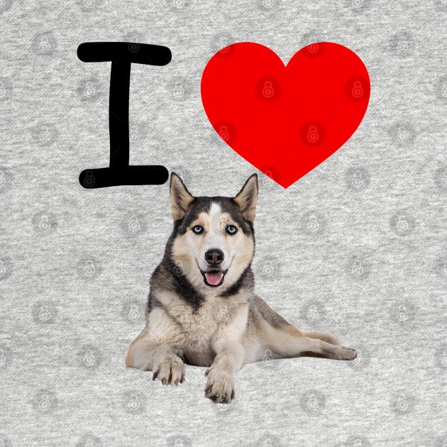 I HEART SIBERIAN HUSKY by EmoteYourself